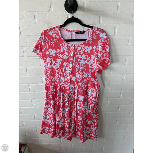 Dress Casual Short By Chadwicks In Pink & White, Size: Sp