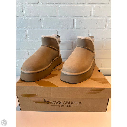 Boots Ankle Flats By Koolaburra By Ugg In Tan, Size: 9