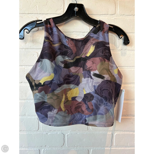 Athletic Bra By Athleta In Purple & Yellow, Size: M