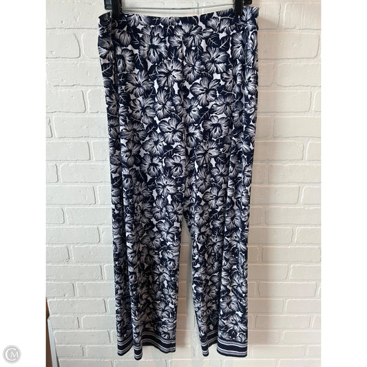 Pants Lounge By Michael By Michael Kors In Blue & White, Size: 16