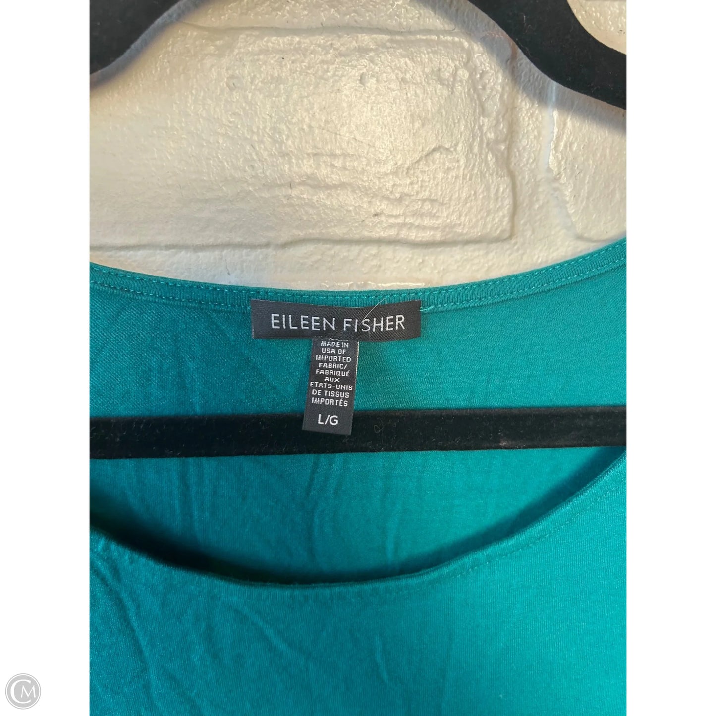 Top Long Sleeve By Eileen Fisher In Green, Size: L