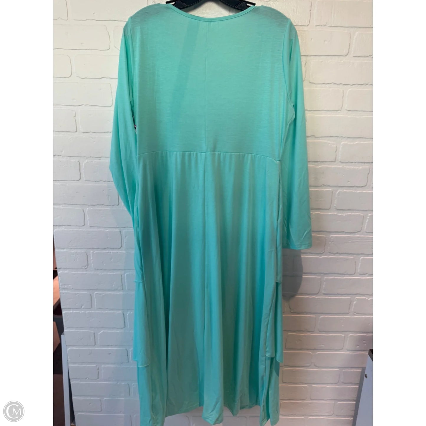 Dress Casual Midi By Cmf In Green, Size: Xl