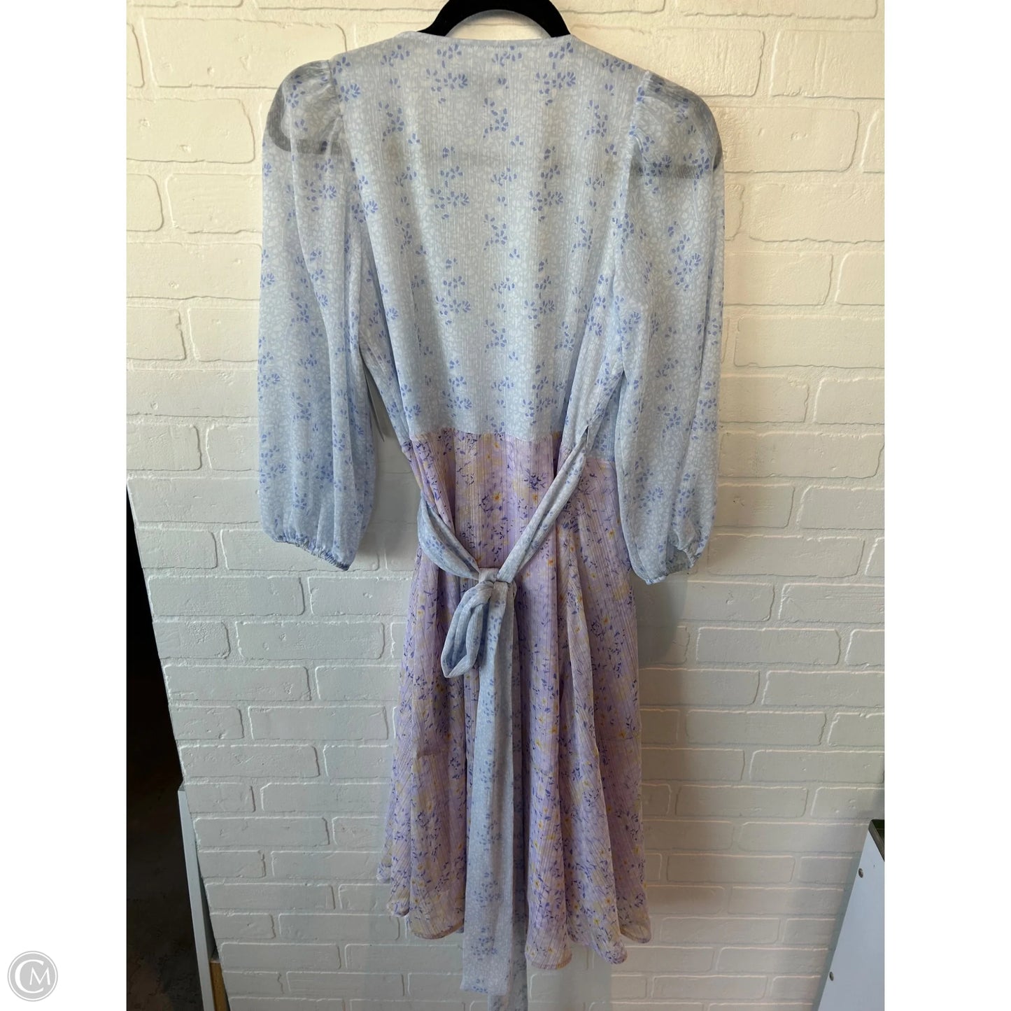 Dress Casual Midi By Ann Taylor In Blue & Purple, Size: Sp