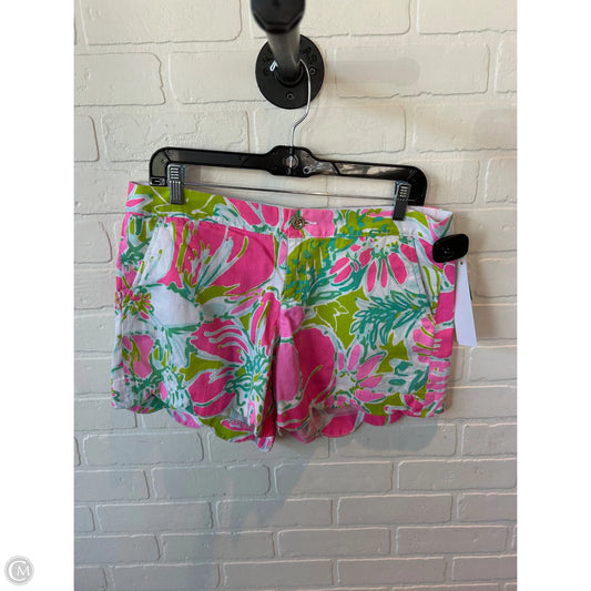Shorts Designer By Lilly Pulitzer In Pink & White, Size: 10
