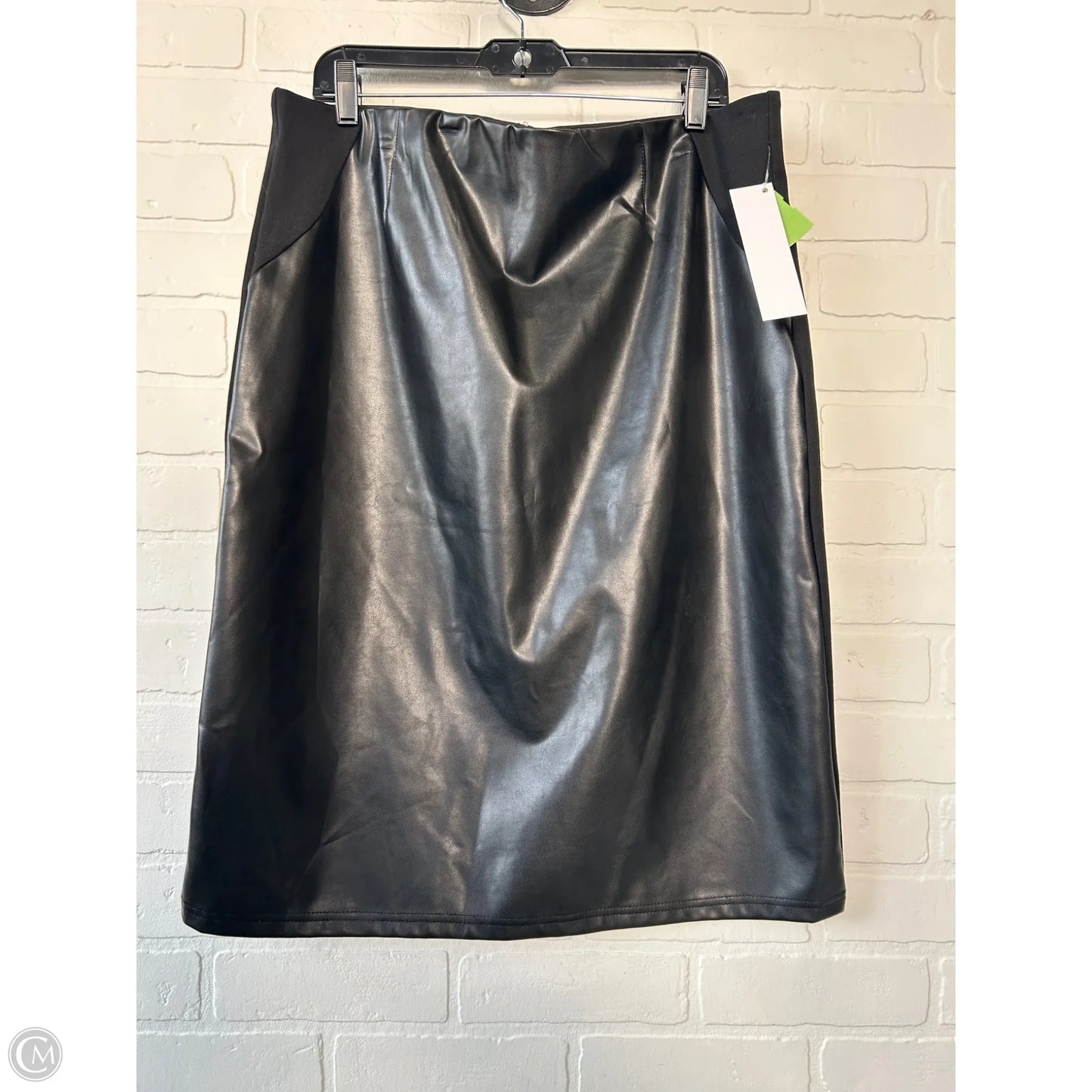 Skirt Midi By Ellen Tracy In Black, Size: 16