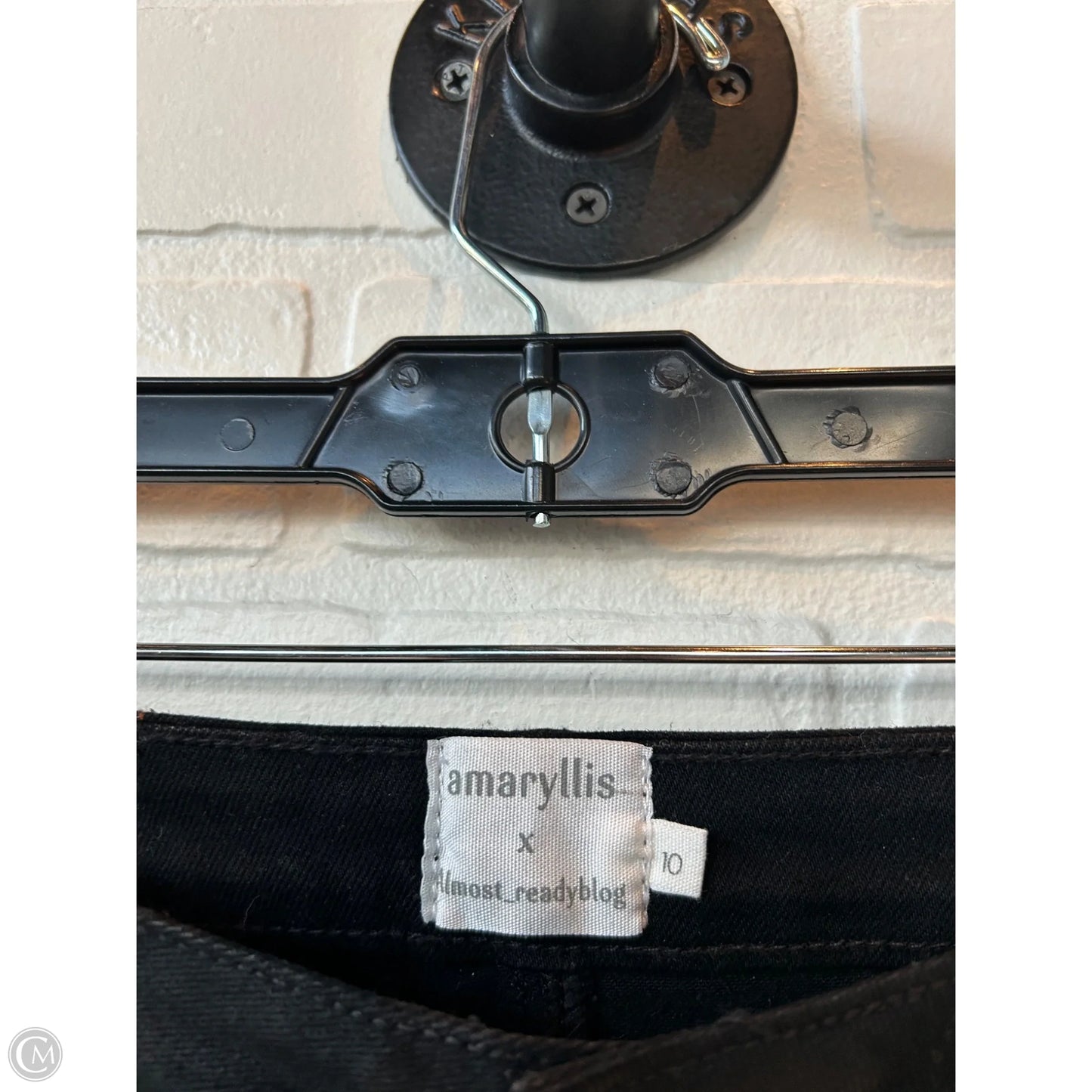 Jeans Straight By Amaryllis In Black, Size: 10