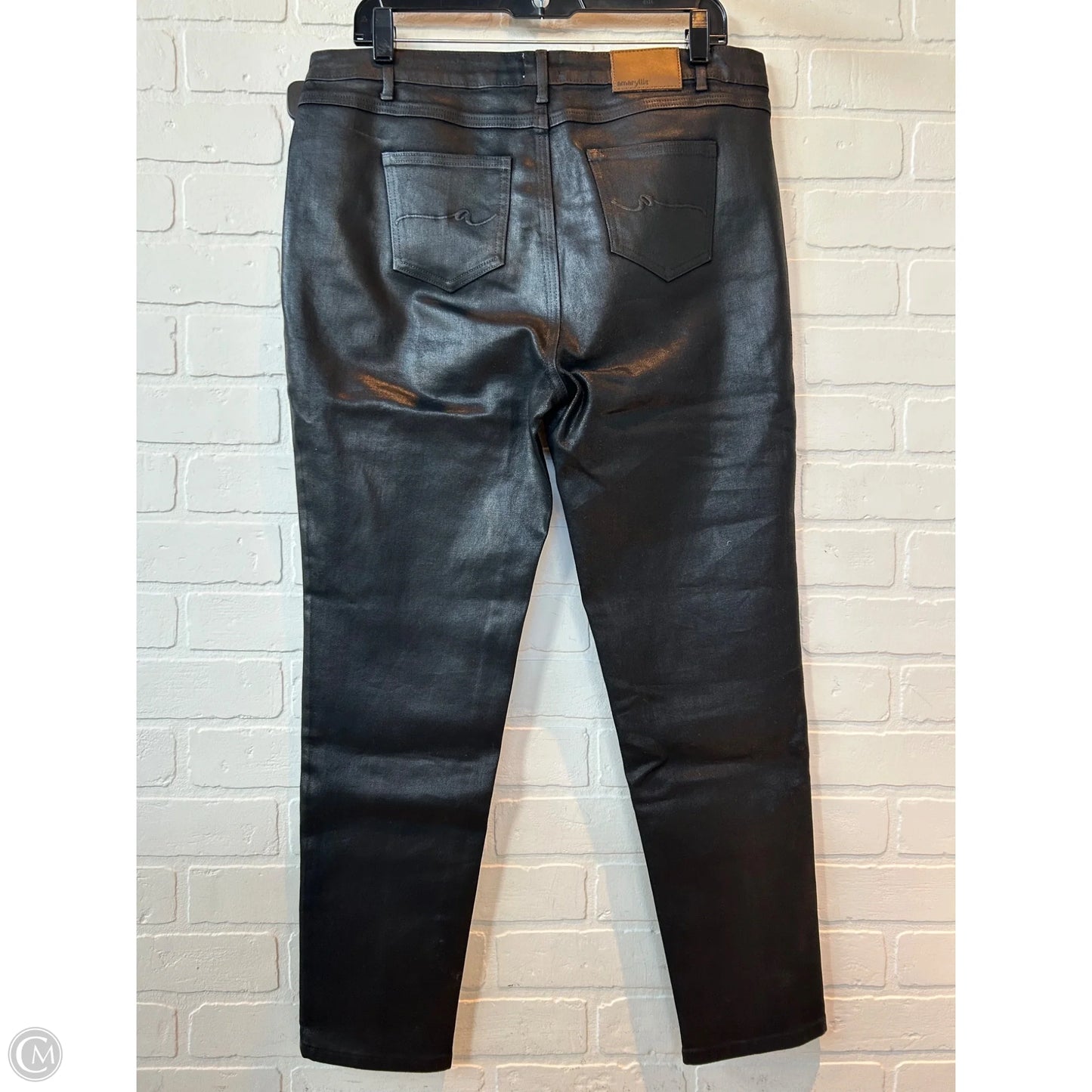 Jeans Straight By Amaryllis In Black, Size: 10