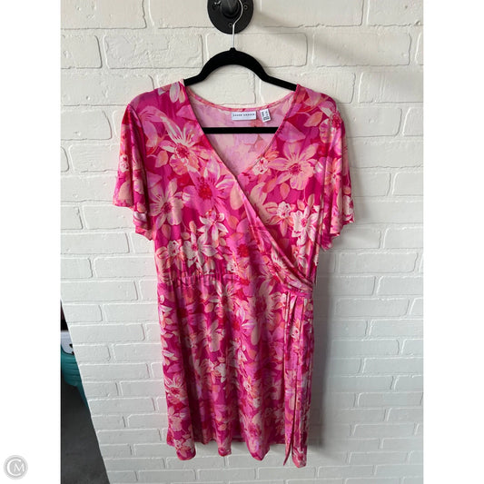 Dress Casual Midi By Susan Graver In Pink, Size: L