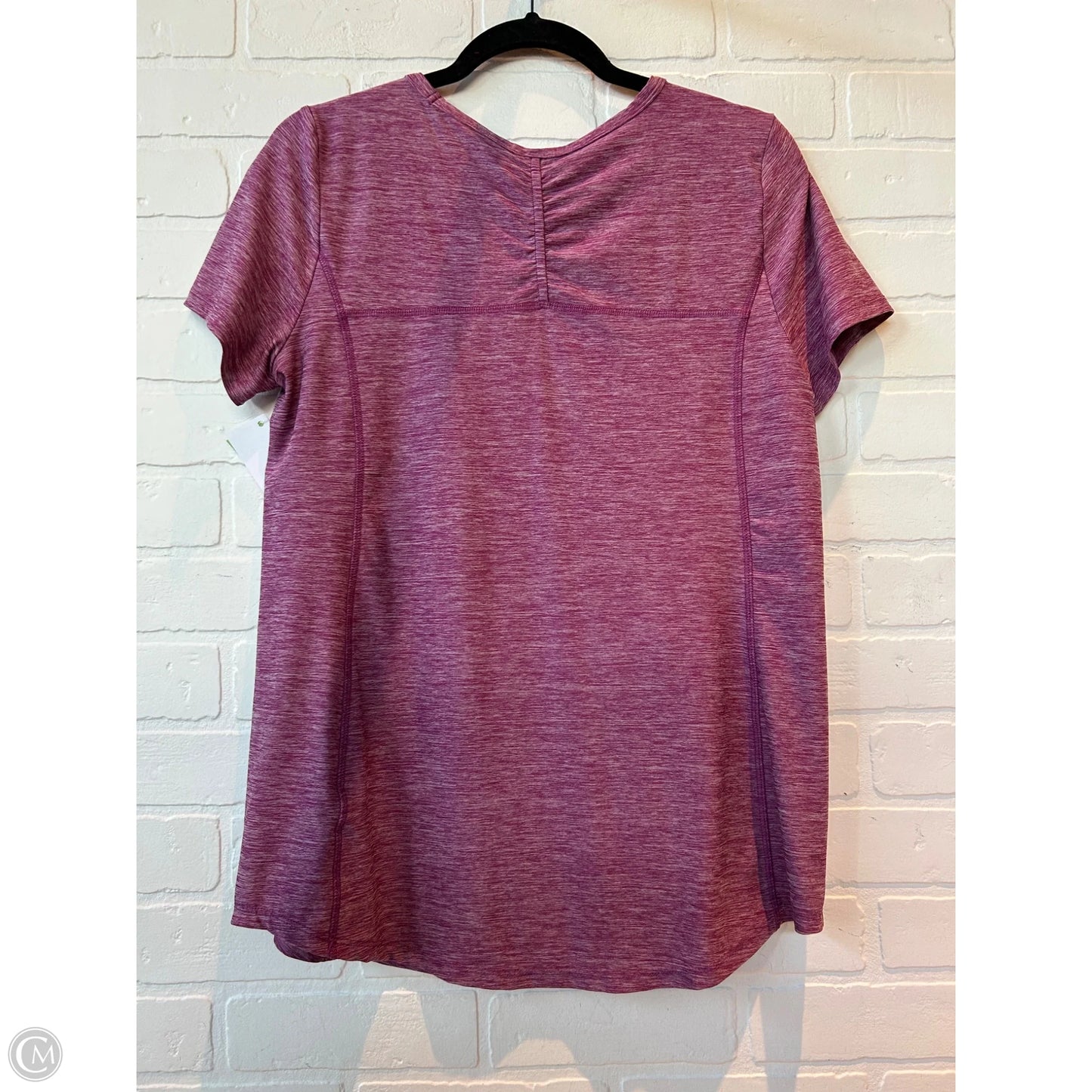 Athletic Top Short Sleeve By Duluth Trading In Pink, Size: M