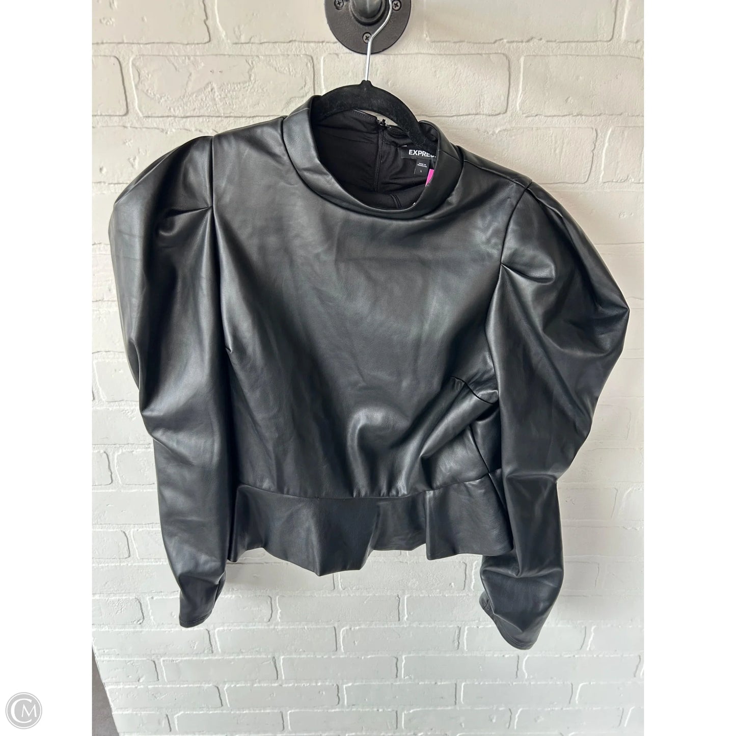 Top Long Sleeve By Express In Black, Size: L