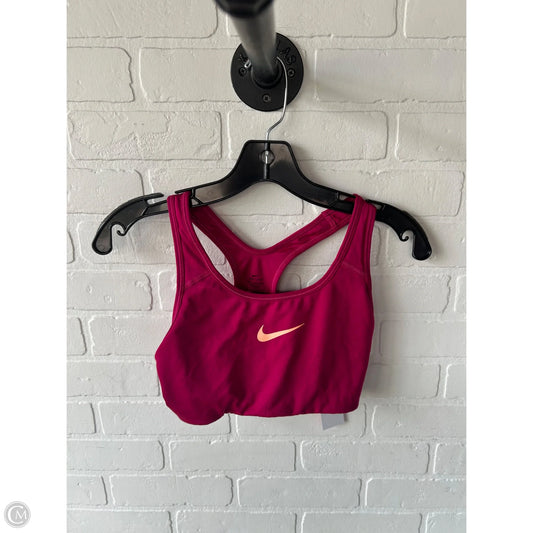 Athletic Bra By Nike In Pink, Size: S