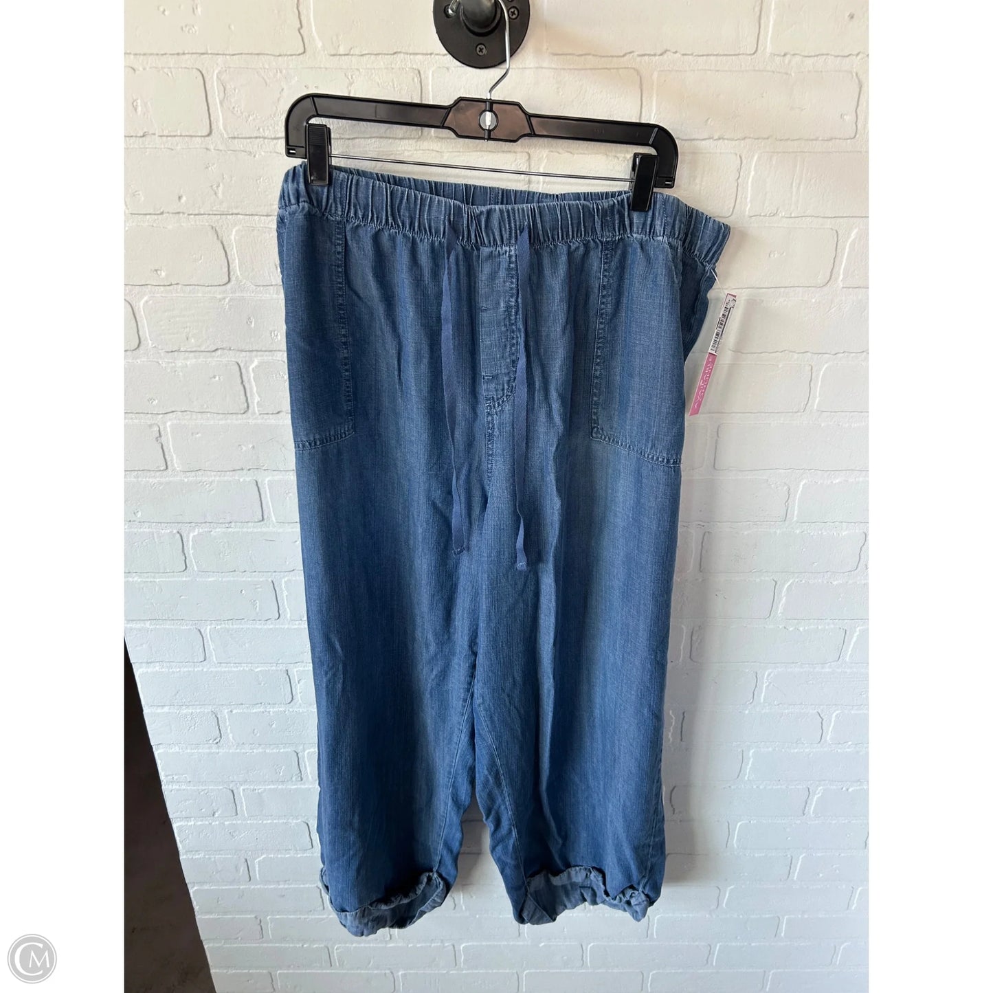 Pants Linen By Workshop In Blue Denim, Size: 20