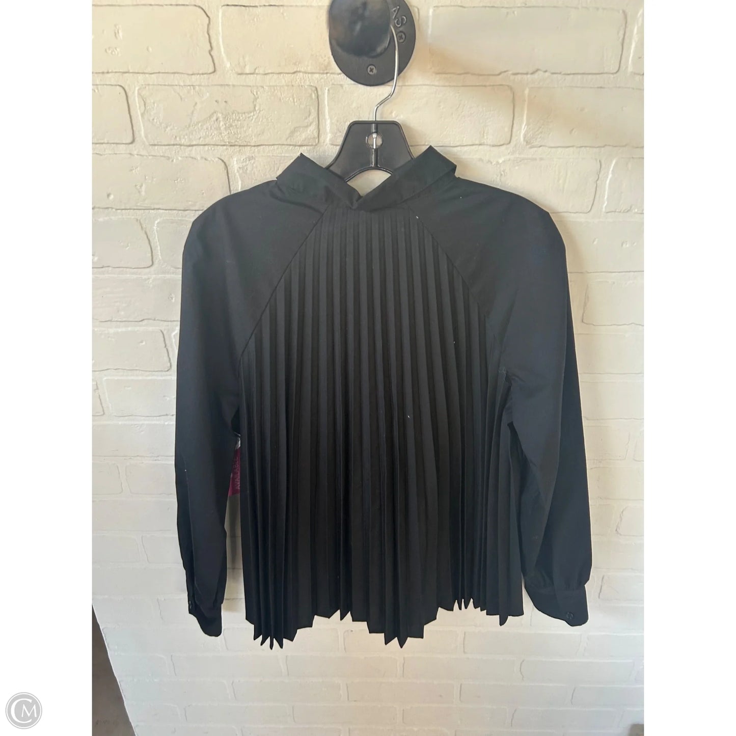 Top Long Sleeve By Banana Republic In Black, Size: S
