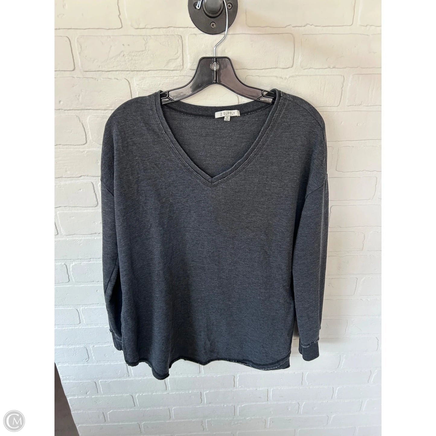 Sweatshirt Crewneck By Z Supply In Grey, Size: S
