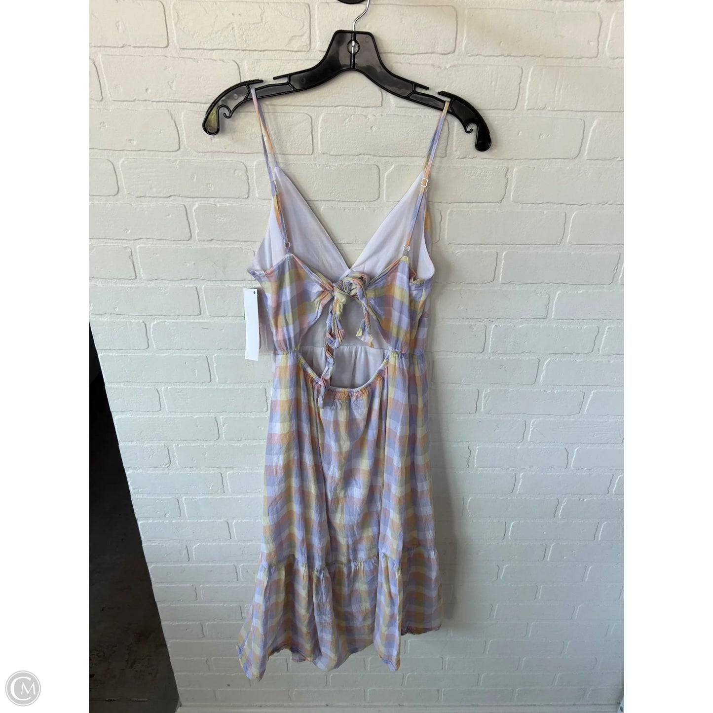 Dress Casual Short By Jessica Simpson In Purple & Yellow, Size: L