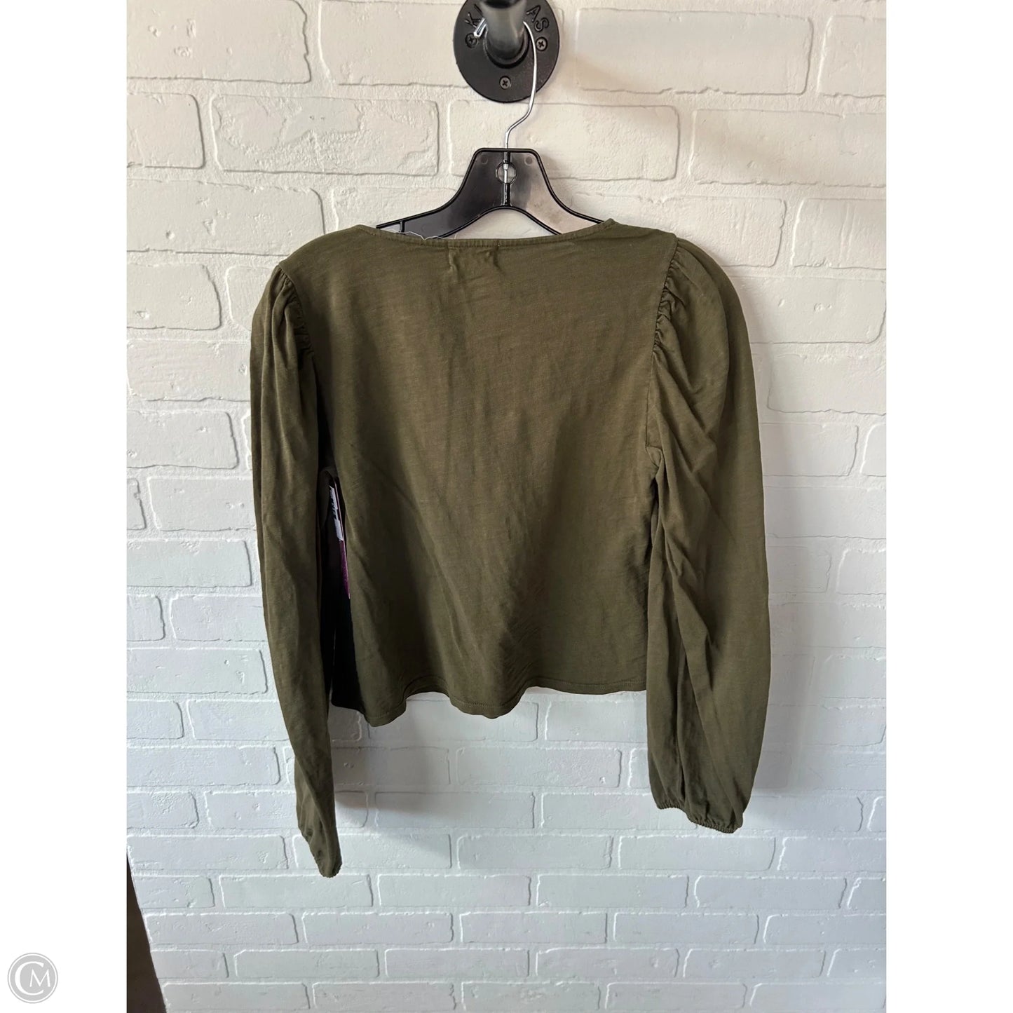 Top Long Sleeve By Nation In Green, Size: Xs