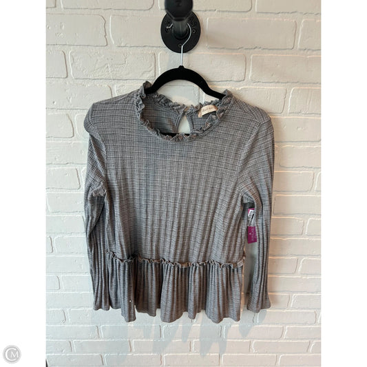 Top Long Sleeve By Altard State In Grey, Size: L