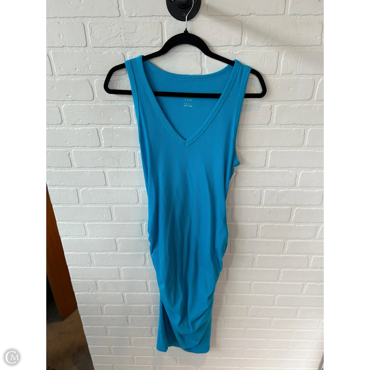 Dress Casual Midi By A New Day In Blue, Size: Xl