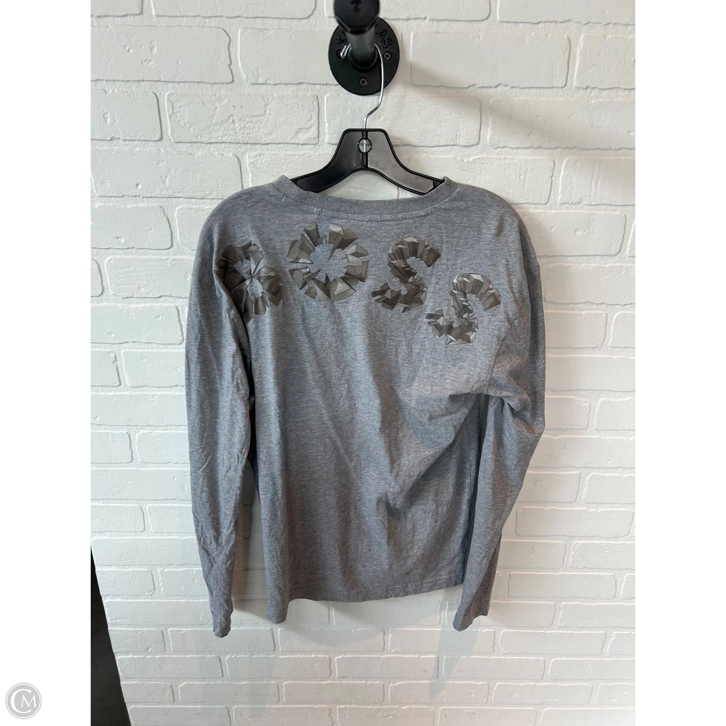 Top Long Sleeve Basic By Hugo Boss In Grey, Size: S