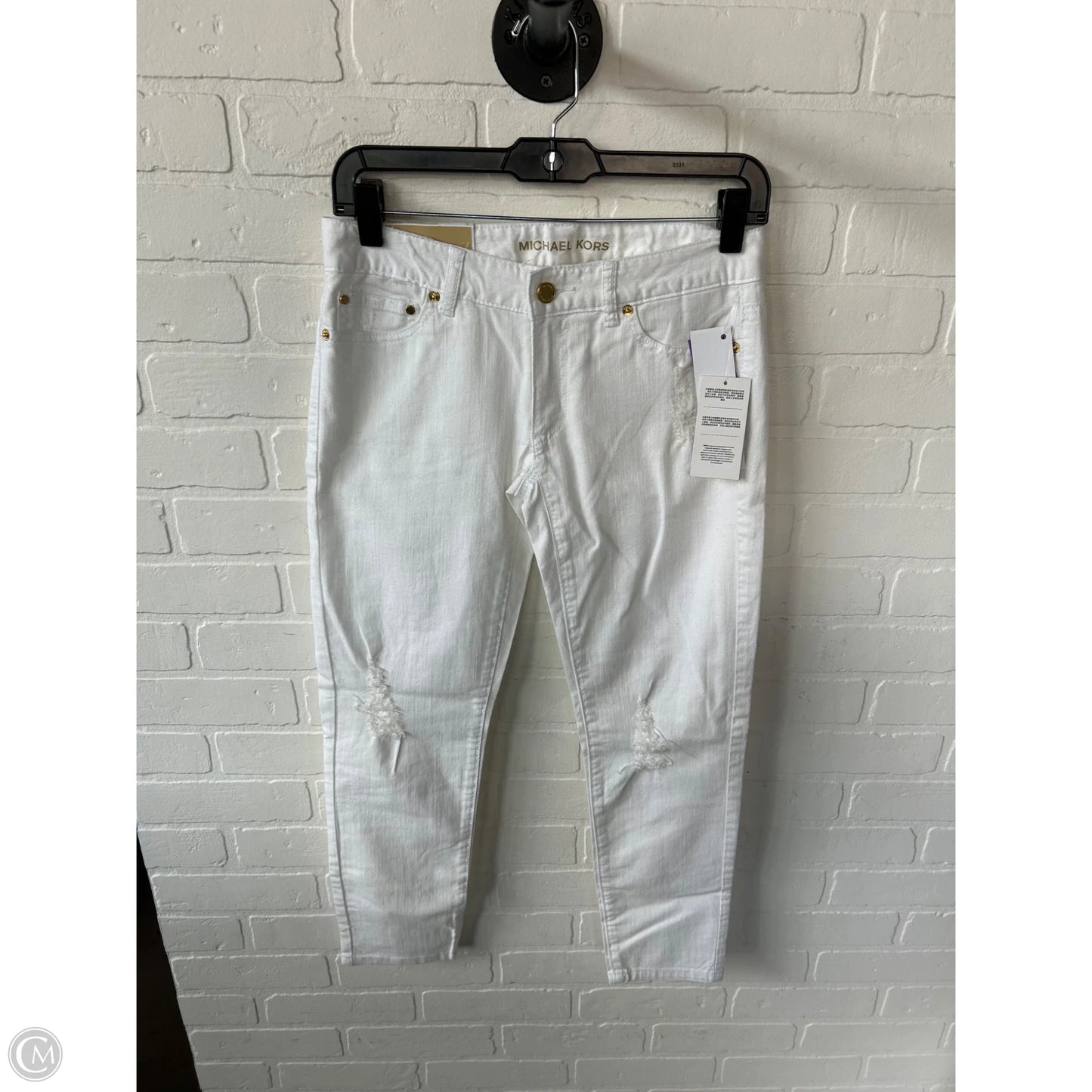 Jeans Skinny By Michael By Michael Kors In White, Size: 0