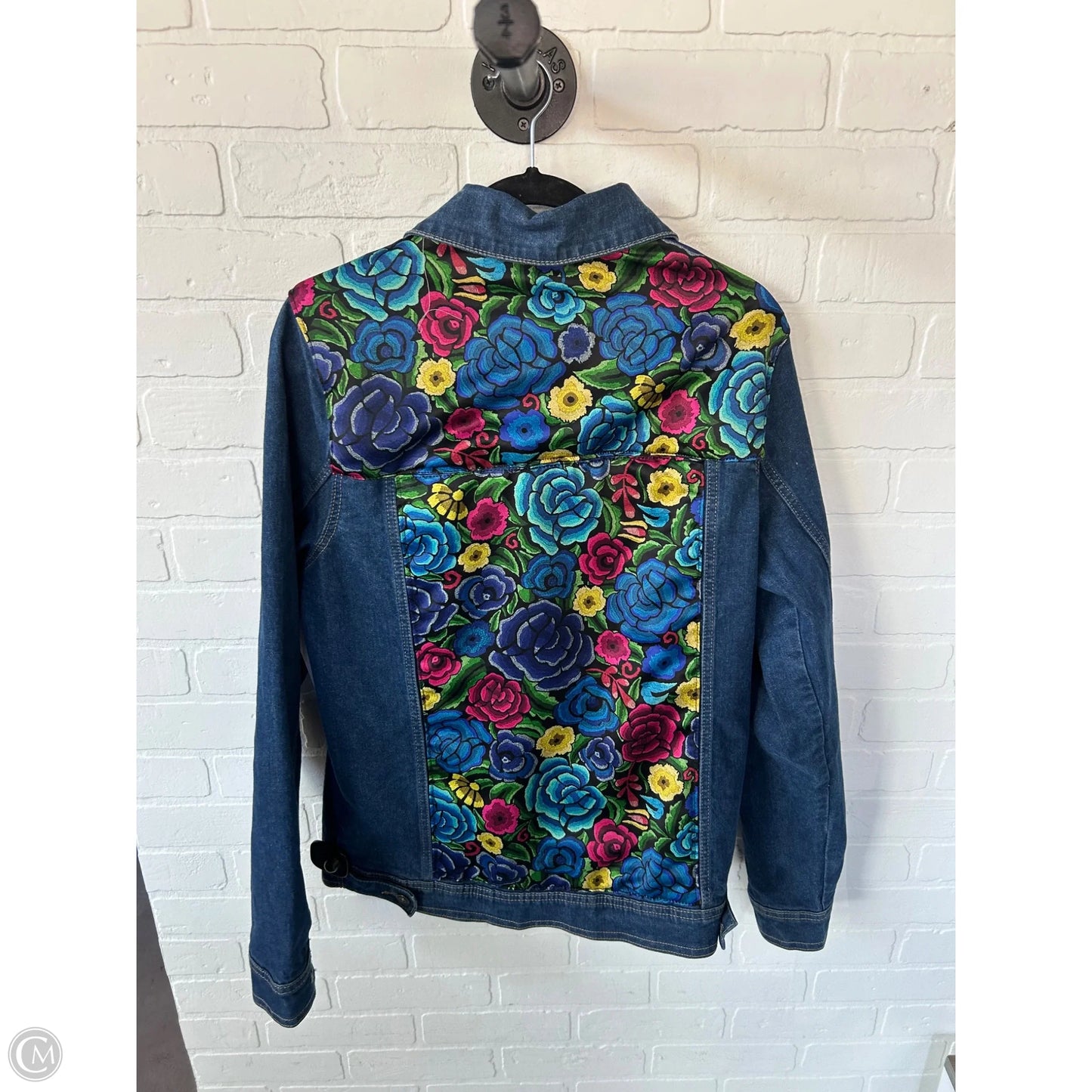 Jacket Denim By Clothes Mentor In Blue Denim, Size: M