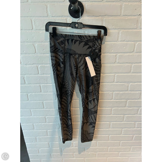 Athletic Leggings By Athleta In Black & Grey, Size: 0