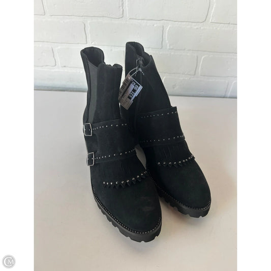 Boots Ankle Flats By Vaneli In Black, Size: 7.5
