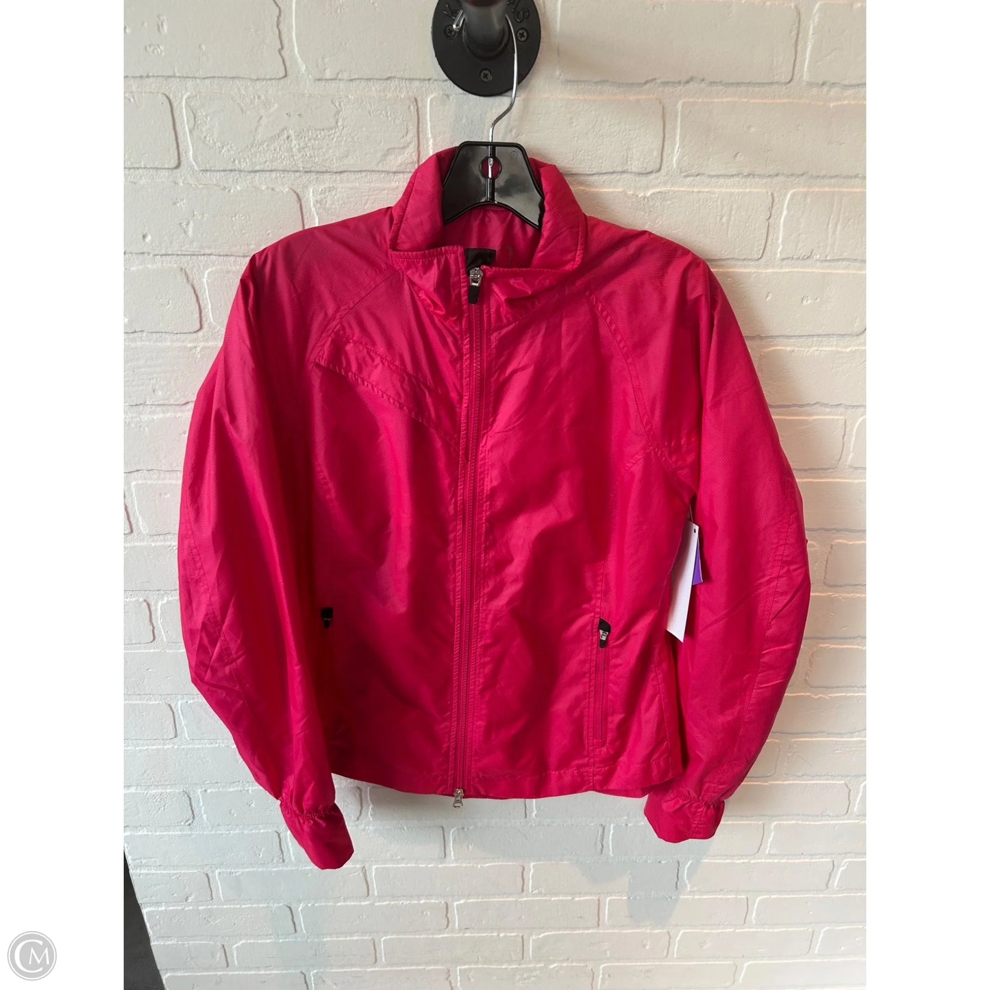 Jacket Windbreaker By Clothes Mentor In Pink, Size: S