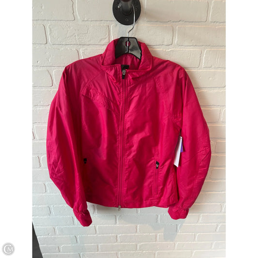 Jacket Windbreaker By Clothes Mentor In Pink, Size: S