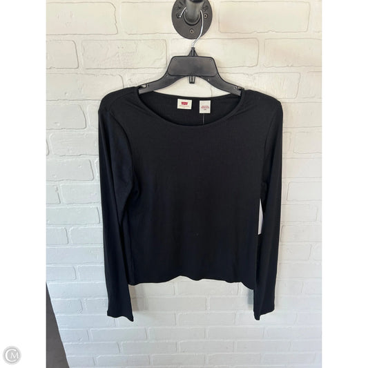 Top Long Sleeve Basic By Levis In Black, Size: L
