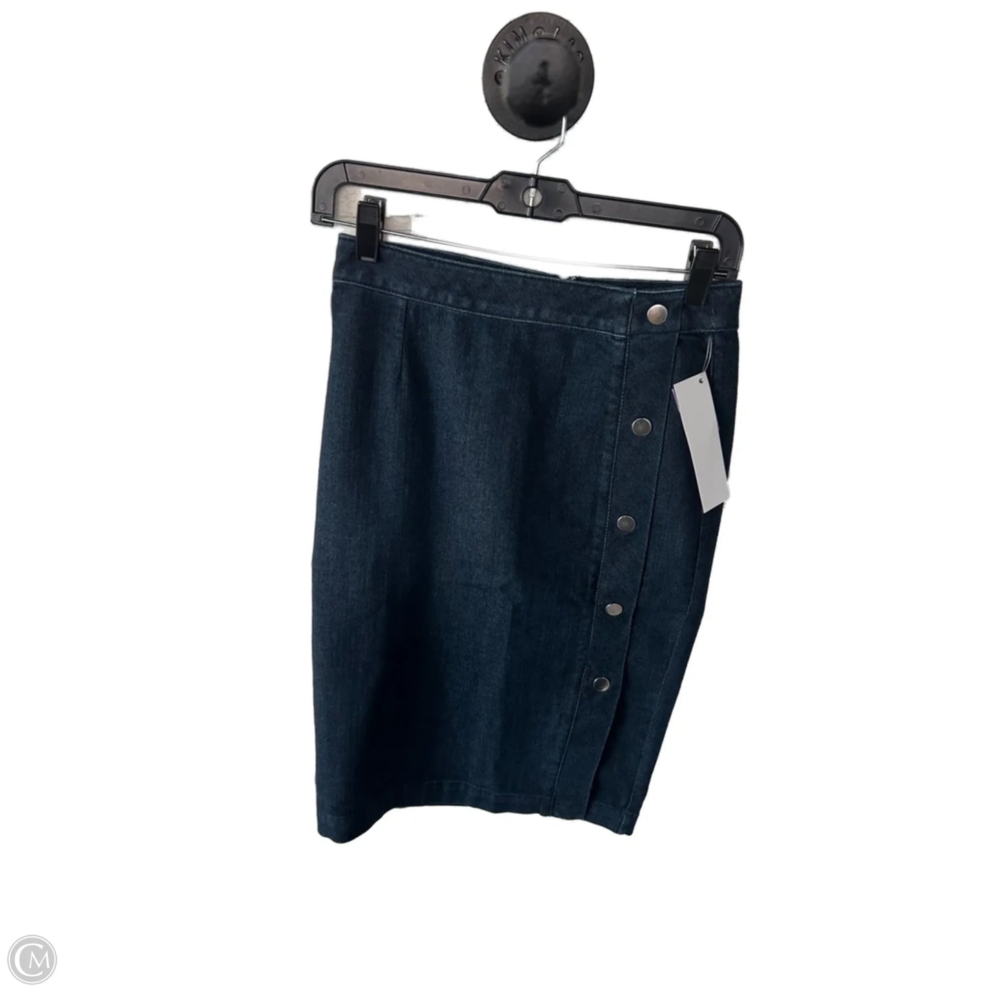 Skirt Midi By White House Black Market In Blue Denim, Size: 0