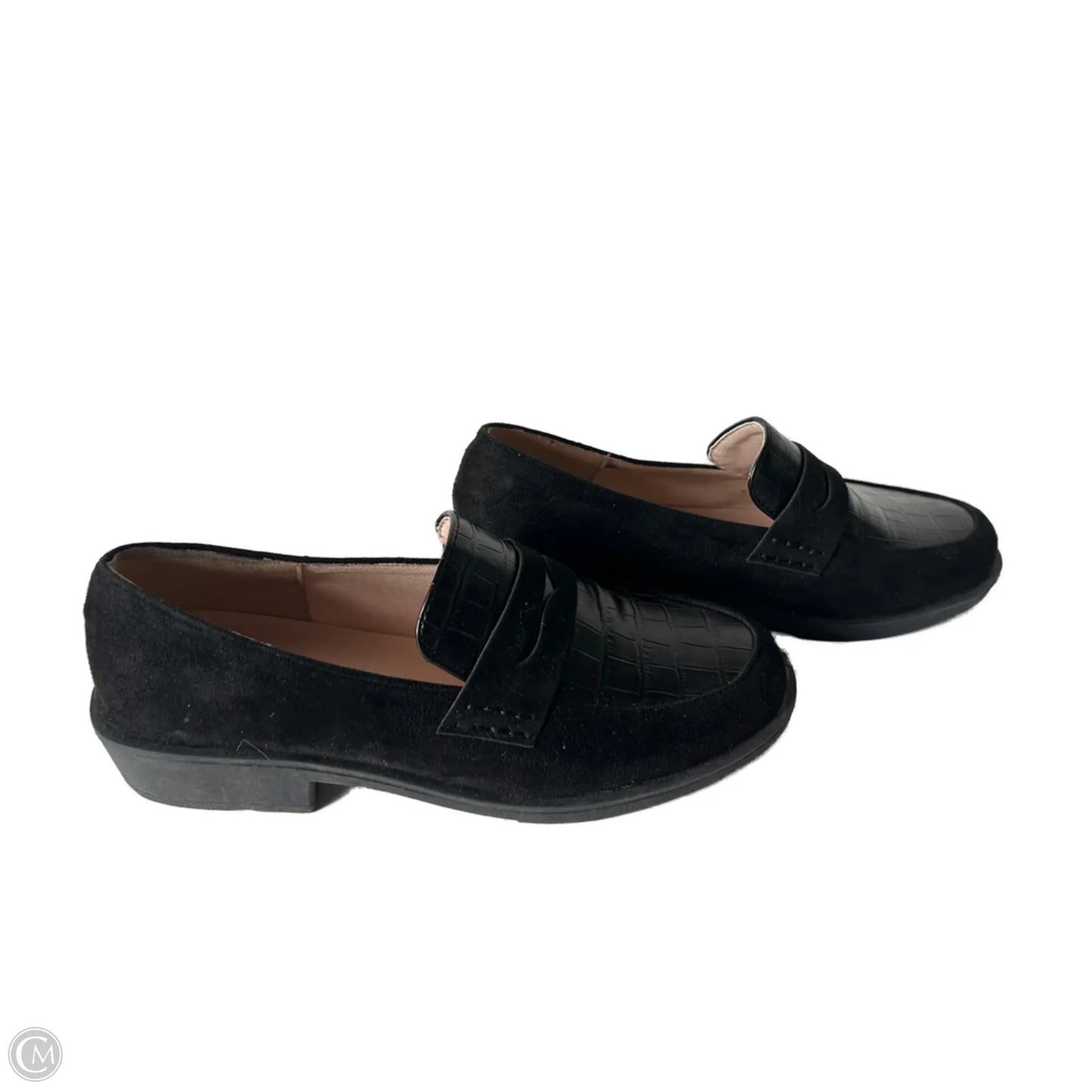Shoes Flats By Clothes Mentor In Black, Size: 8.5