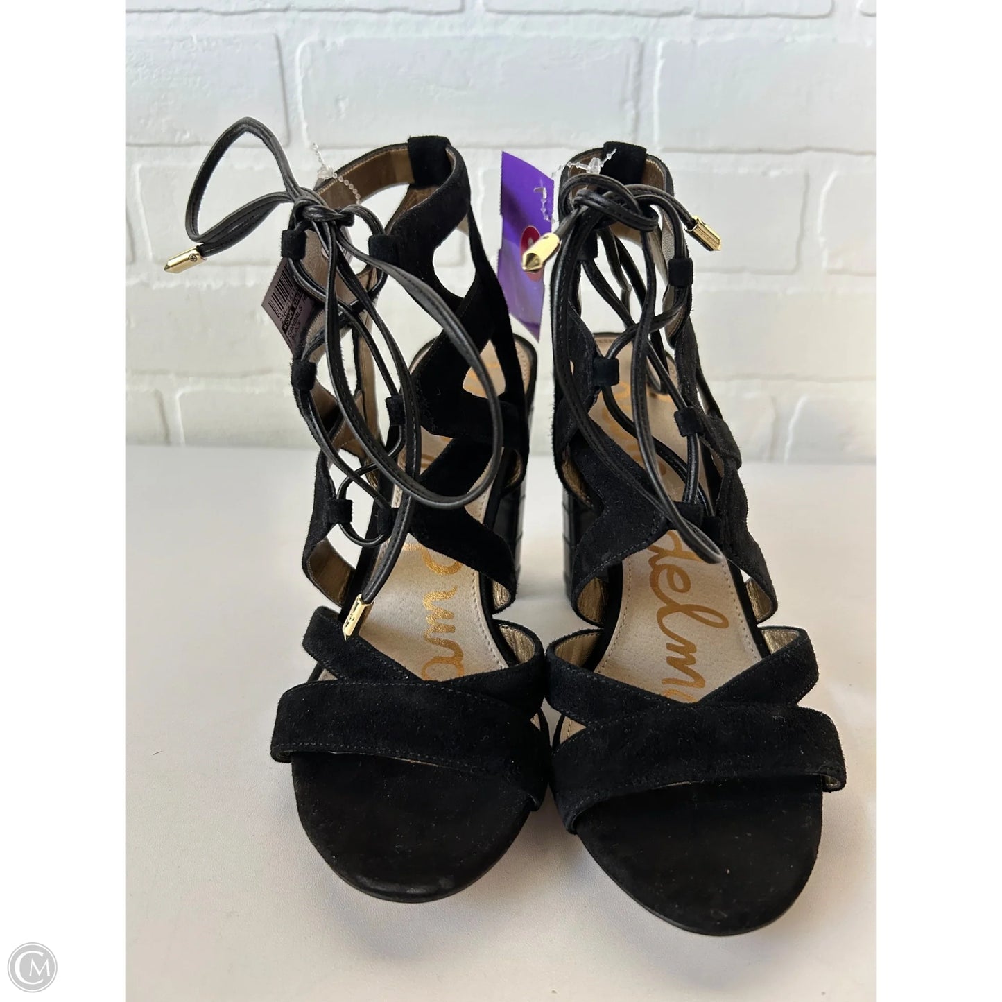 Sandals Heels Block By Sam Edelman In Black, Size: 6
