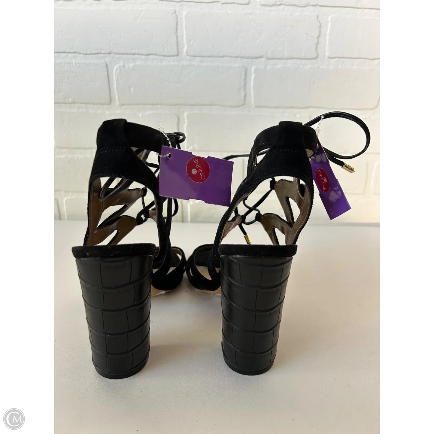 Sandals Heels Block By Sam Edelman In Black, Size: 6