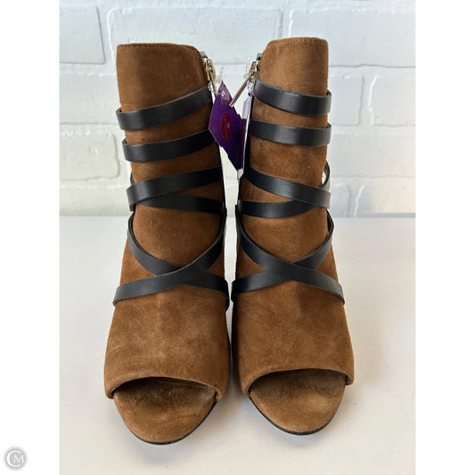 Sandals Heels Block By Ivanka Trump In Black & Brown, Size: 6