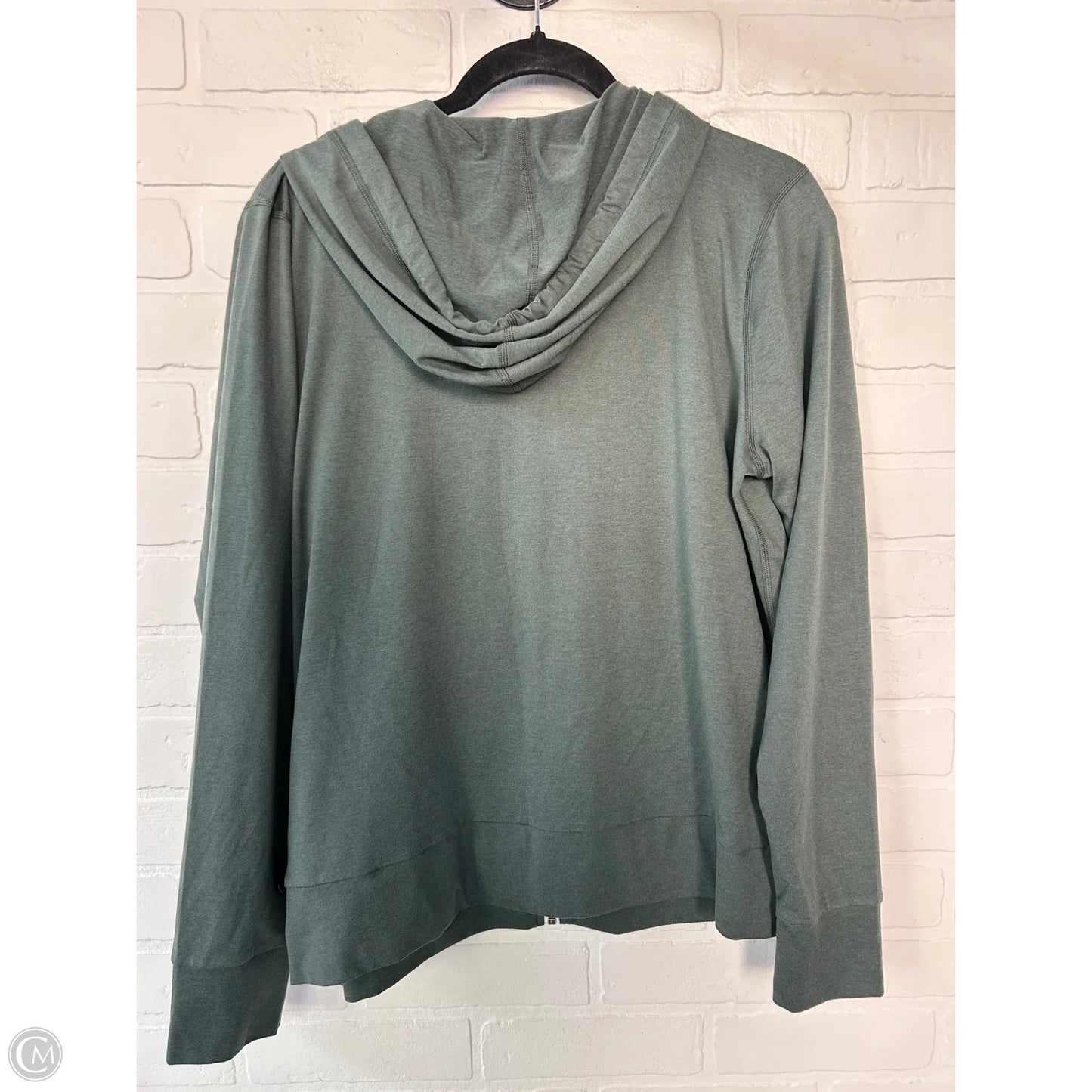 Athletic Sweatshirt Hoodie By Vuori In Green, Size: L