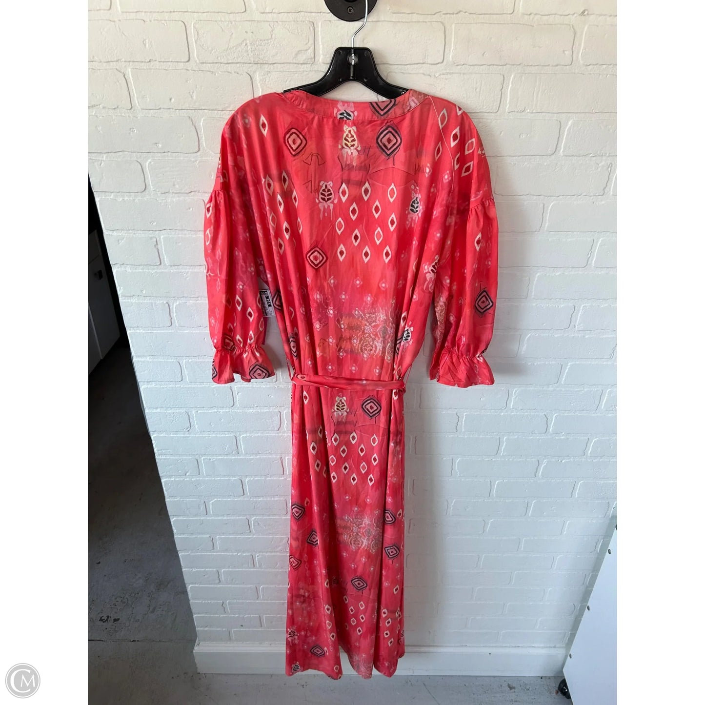 Dress Casual Maxi By Clothes Mentor In Pink & White, Size: Xl