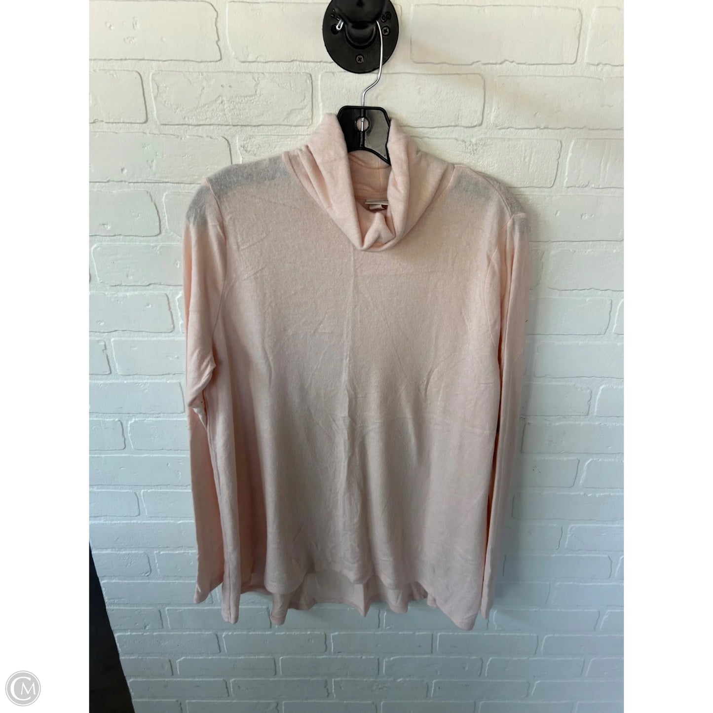 Top Long Sleeve Basic By Merona In Pink, Size: Xxl