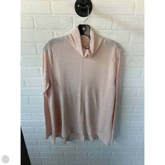 Top Long Sleeve Basic By Merona In Pink, Size: Xxl