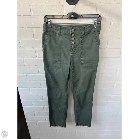 Jeans Skinny By Loft In Green Denim, Size: 0