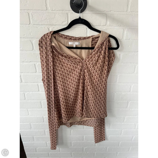 Top Sleeveless By Wayf In Brown & Tan, Size: L