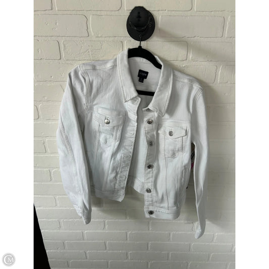 Jacket Denim By J. Crew In White Denim, Size: S