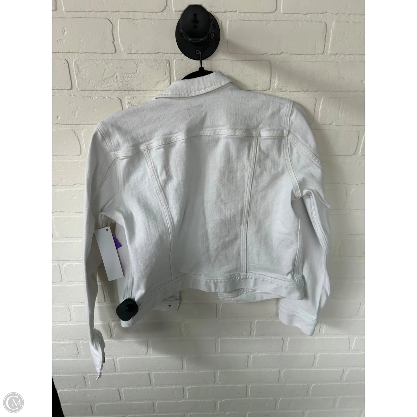 Jacket Denim By J. Crew In White Denim, Size: S