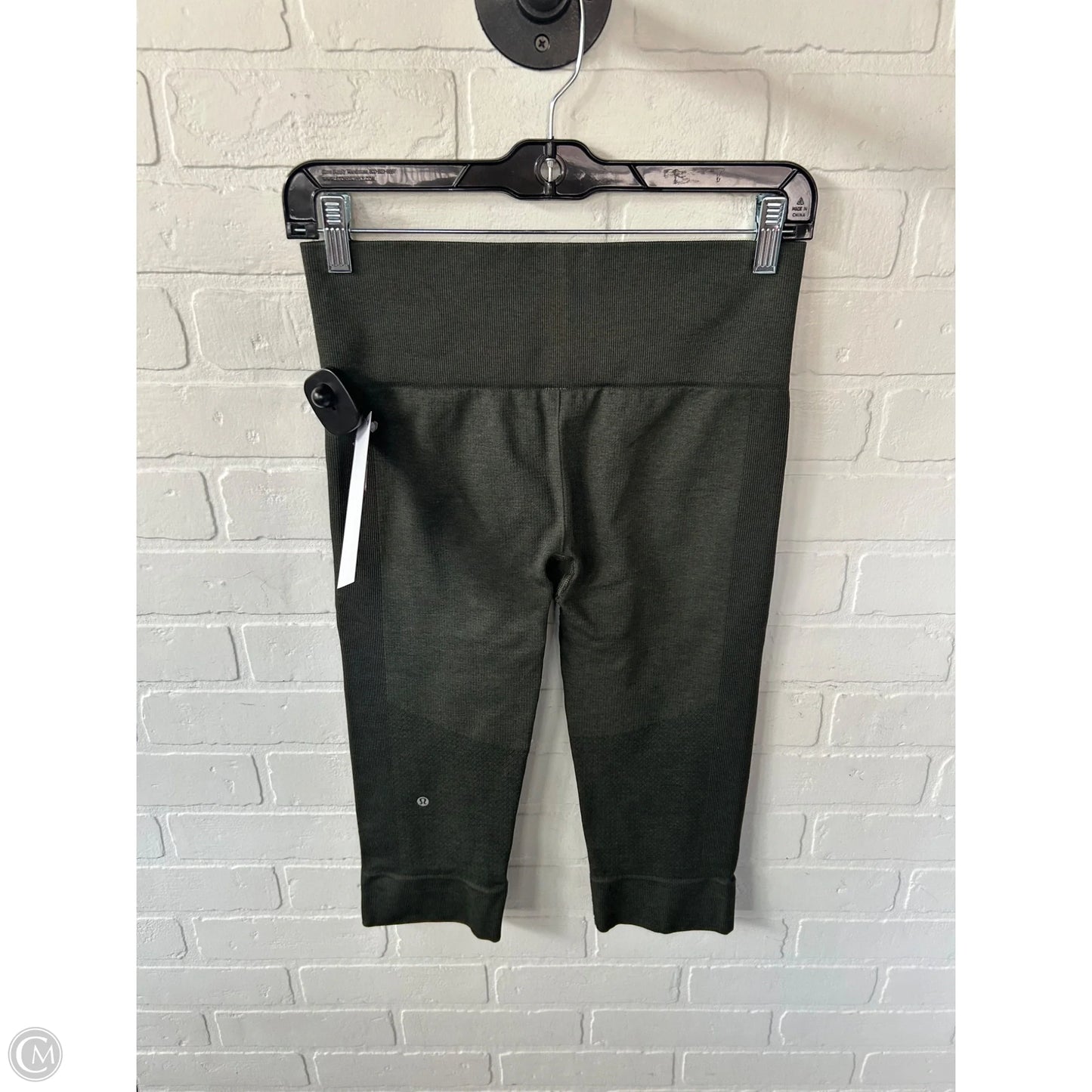 Athletic Leggings Capris By Lululemon In Green, Size: 4
