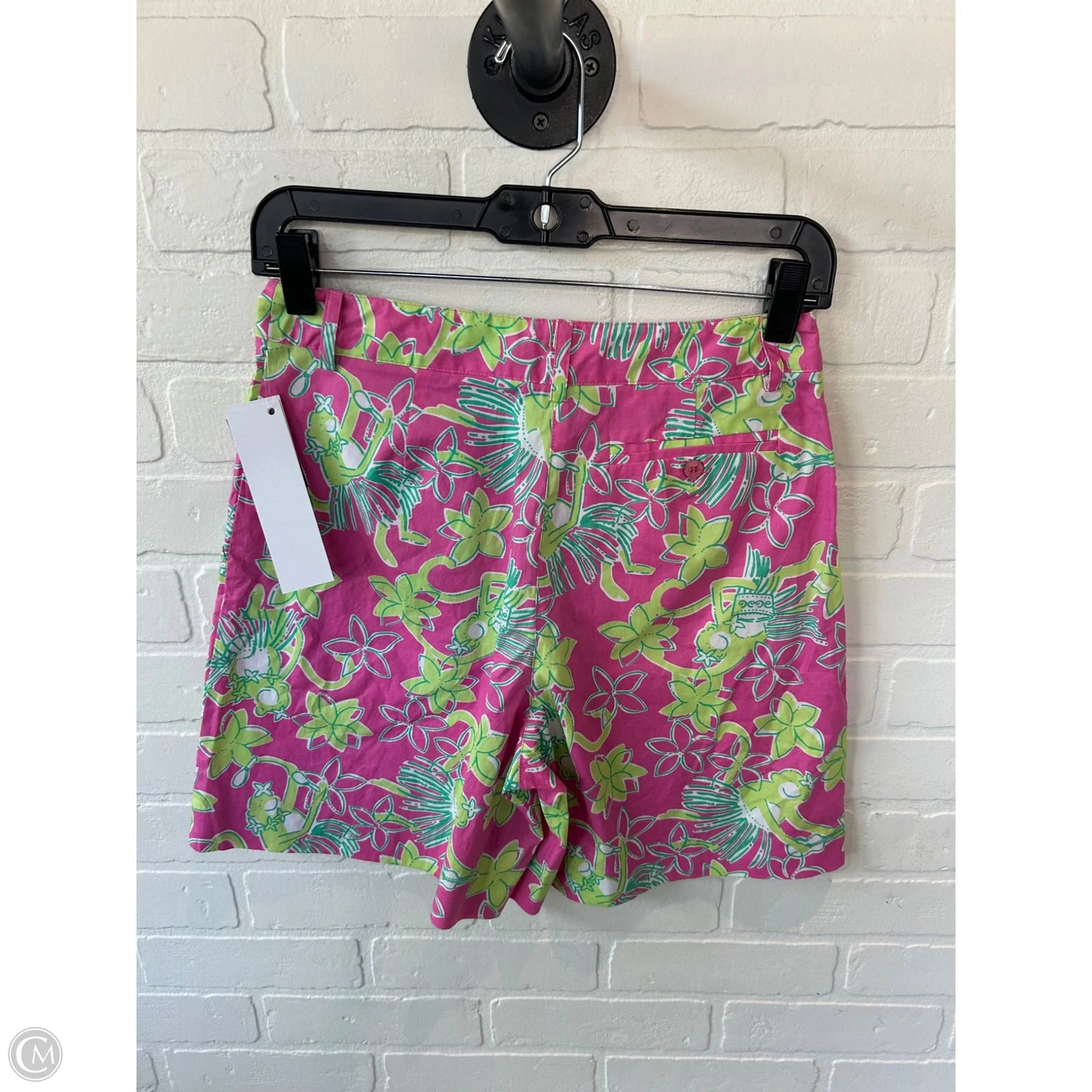 Shorts Designer By Lilly Pulitzer In Green & Pink, Size: 2