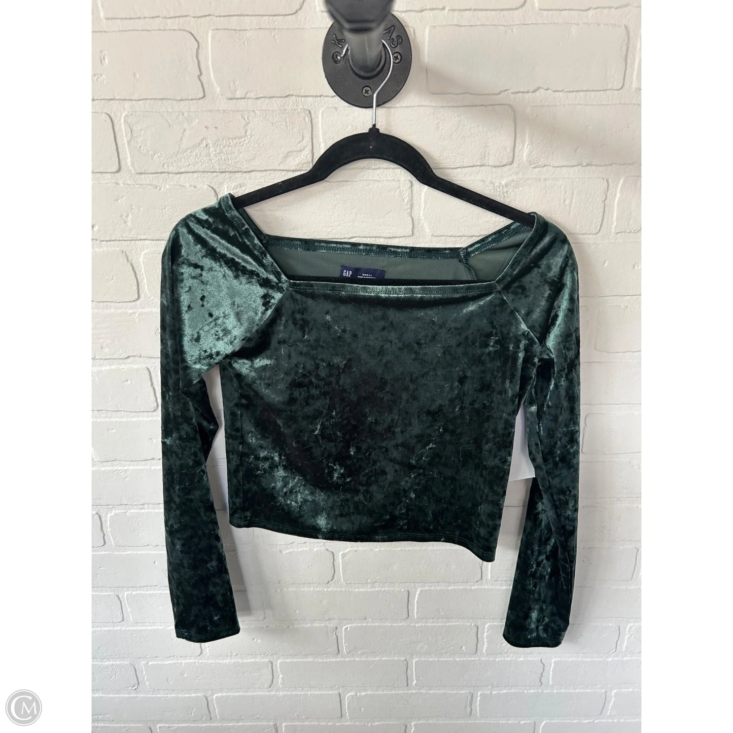 Top Long Sleeve By Gap In Green, Size: S