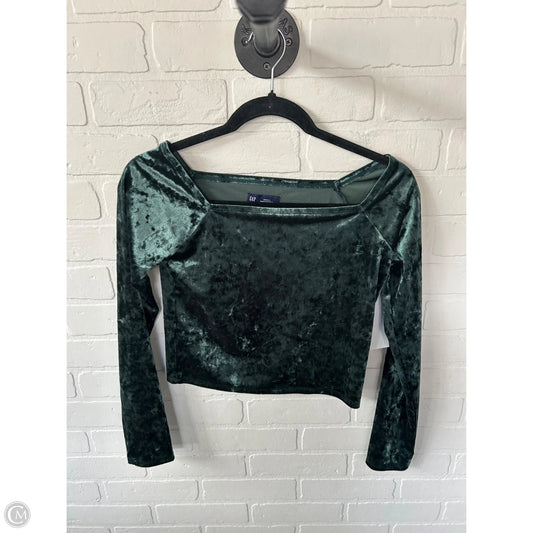Top Long Sleeve By Gap In Green, Size: S