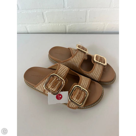 Sandals Flats By Universal Thread In Tan, Size: 9