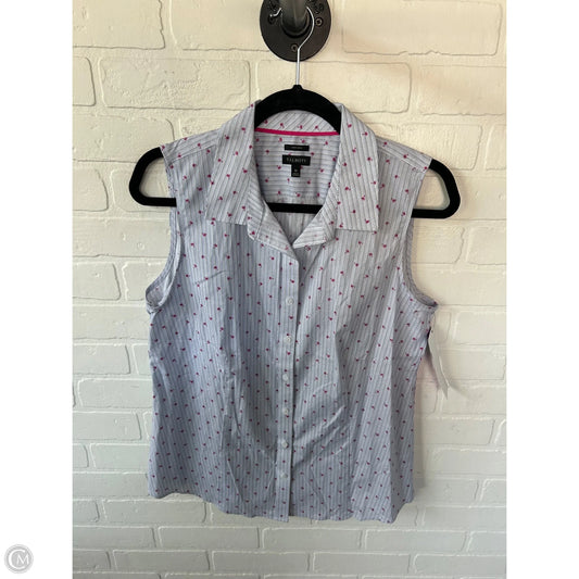 Top Sleeveless By Talbots In Blue & Pink, Size: M