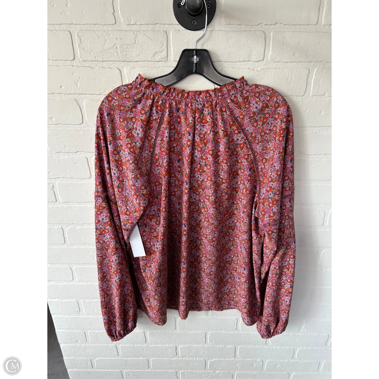 Top Long Sleeve By Sanctuary In Orange & Pink, Size: L